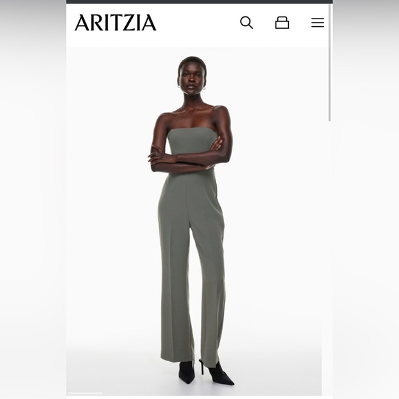 Aritzia Wilfred olive  Endless Jumpsuit sz 0 - Picture 1 of 15